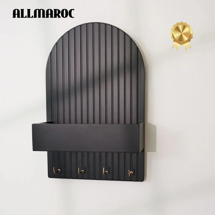 Porte-clés mural avec étagère